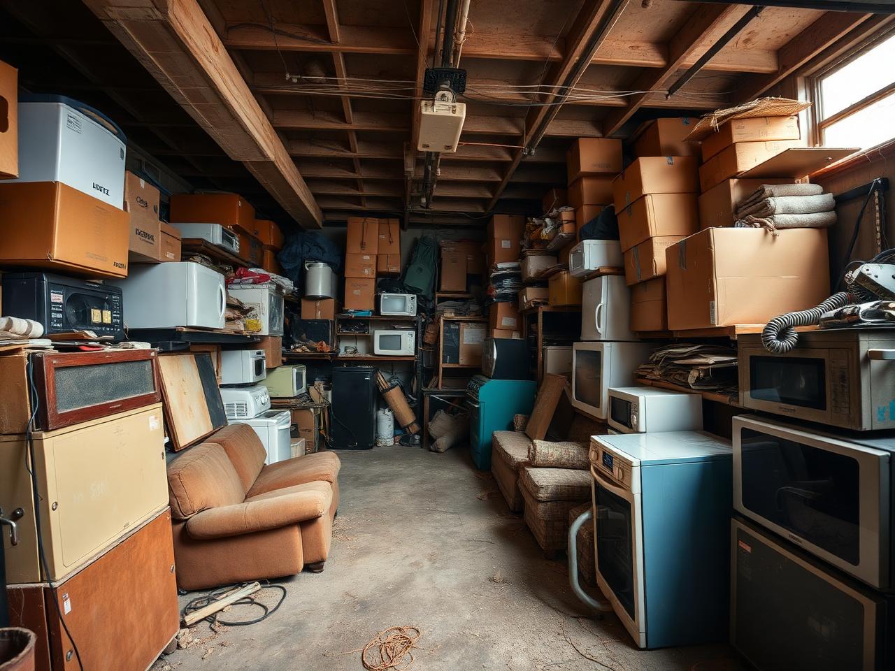 Garage cleanout before